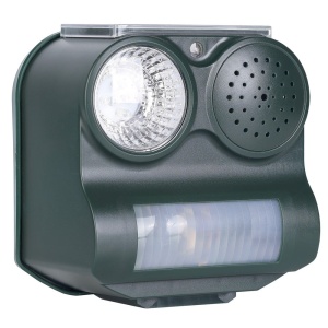 Repelente para perros espanta animales gatos y perros ahuyenta animales solar erradicador de aves con sonido