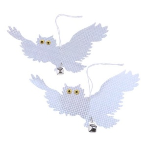 buho holografico repelente de aves